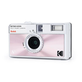 Kodak Ektar H35N side view, ergonomic grip for travel shooting.