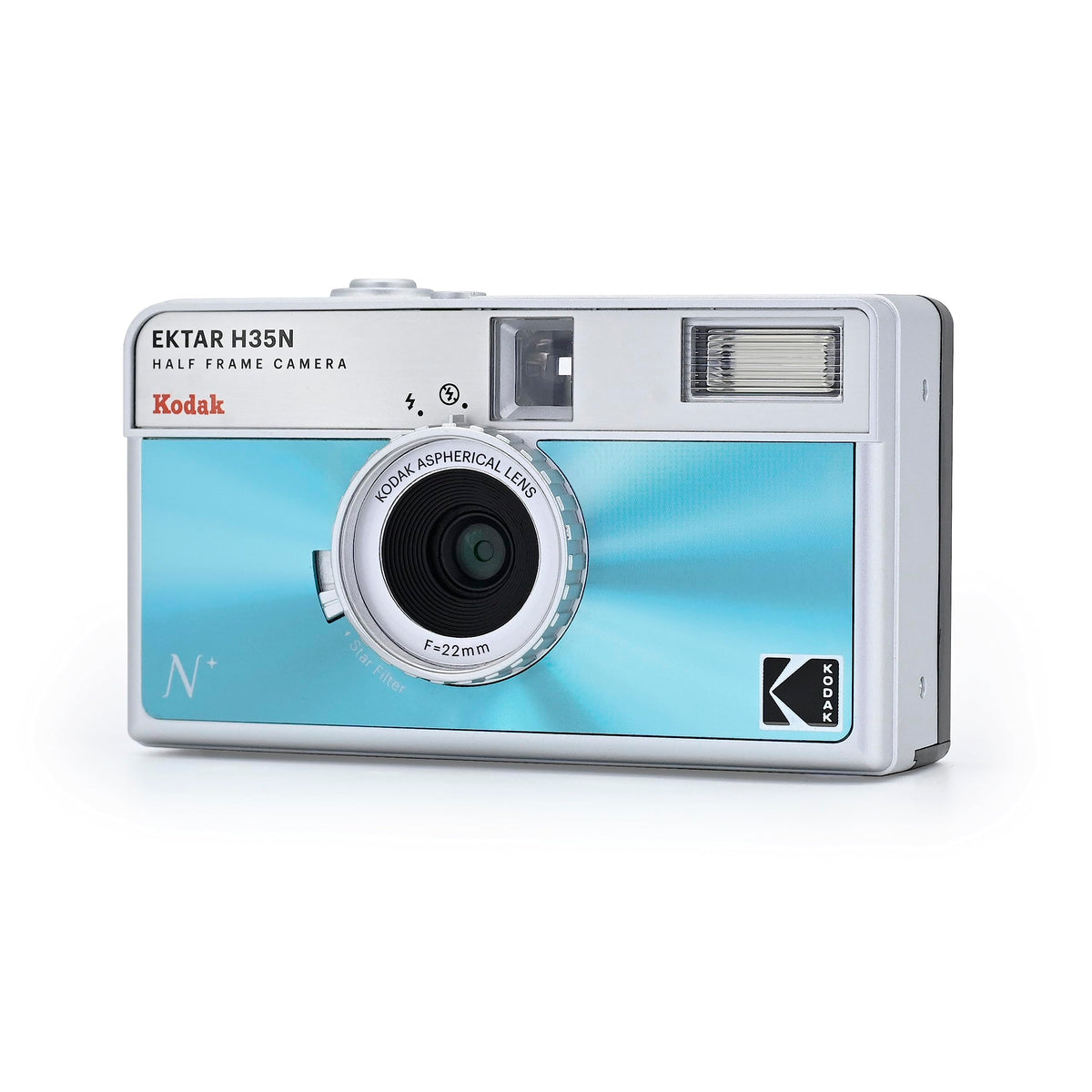 Built-in star-filter on Kodak EKTAR H35N creating night light flares