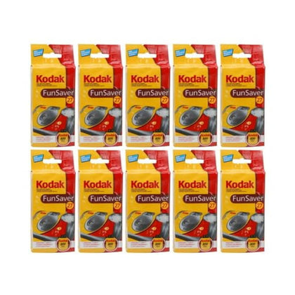Kodak Fun Saver camera pack 10 front view for easy grab-and-go photography.