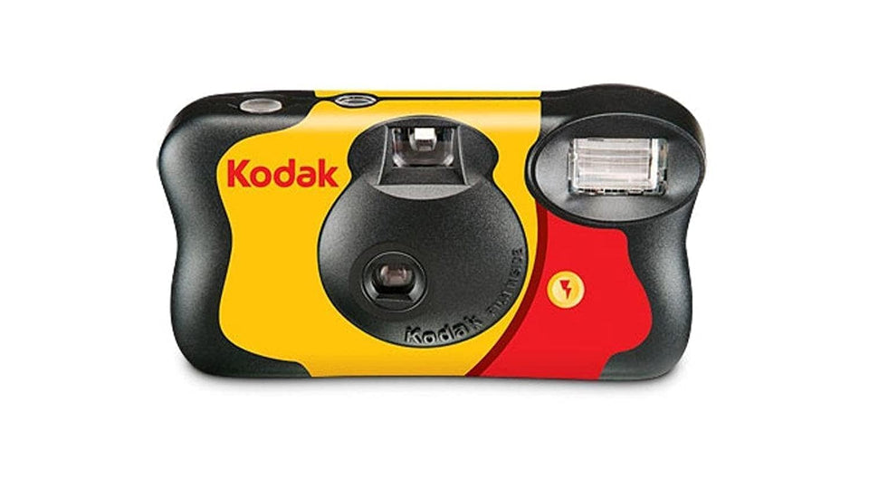 KODAK FunSaver front view showing camera body and ready-to-shoot convenience