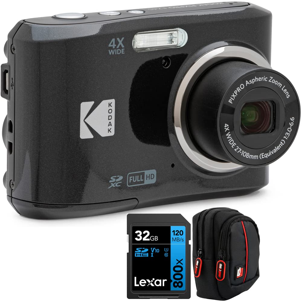 Kodak FZ45BK main camera angle showing compact travel-ready design