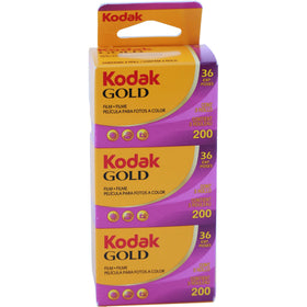 The Imaging World kodak gold 200 roll next to microfiber cloth highlights clean handling