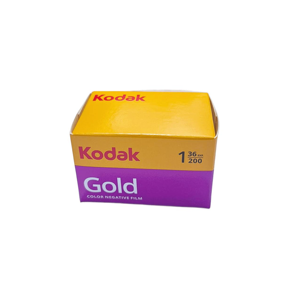 KODAK Kodacolor Gold 200 front packaging showing label and 36 exposures benefit