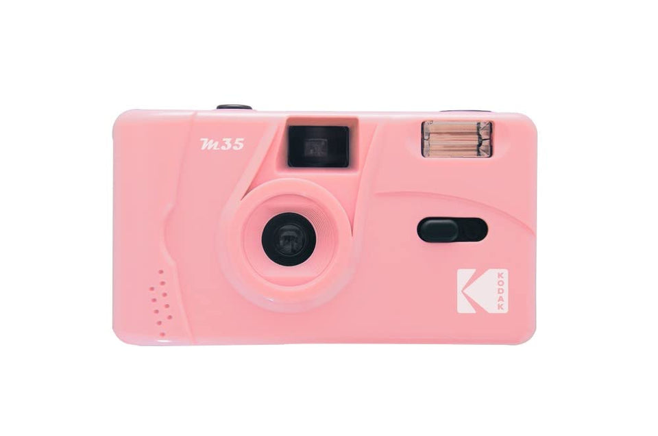 KODAK M35 front view in candy pink showing compact design and easy handling