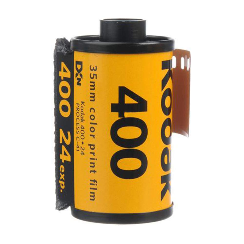 Kodak Max 400 film pack delivers vibrant color for daylight portraits.
