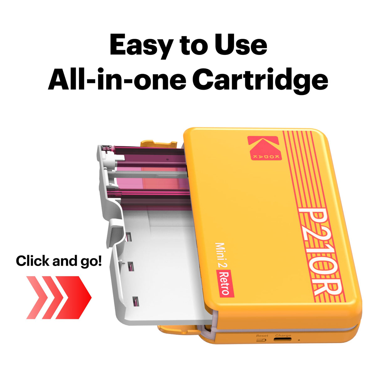 KODAK Mini 2 Retro Bluetooth connectivity enables easy wireless printing