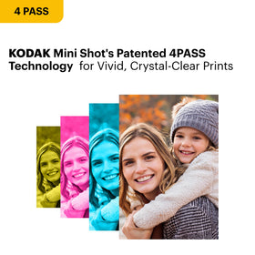 KODAK Mini 2 Retro photo print closeup shows glossy color.