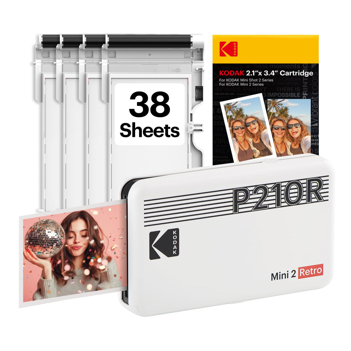 KODAK Mini 2 Retro printer in hand enables on-the-go photo printing