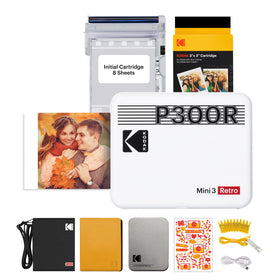 KODAK Mini 3 Retro close-up print showing crisp tones on a square photo.