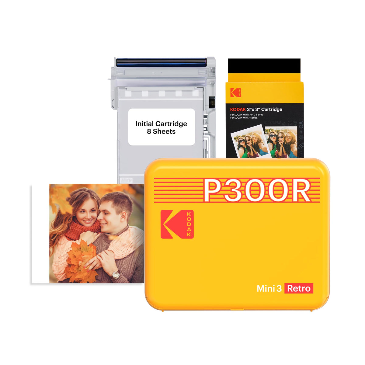 KODAK Mini 3 Retro printer front view for portable printing on the go.