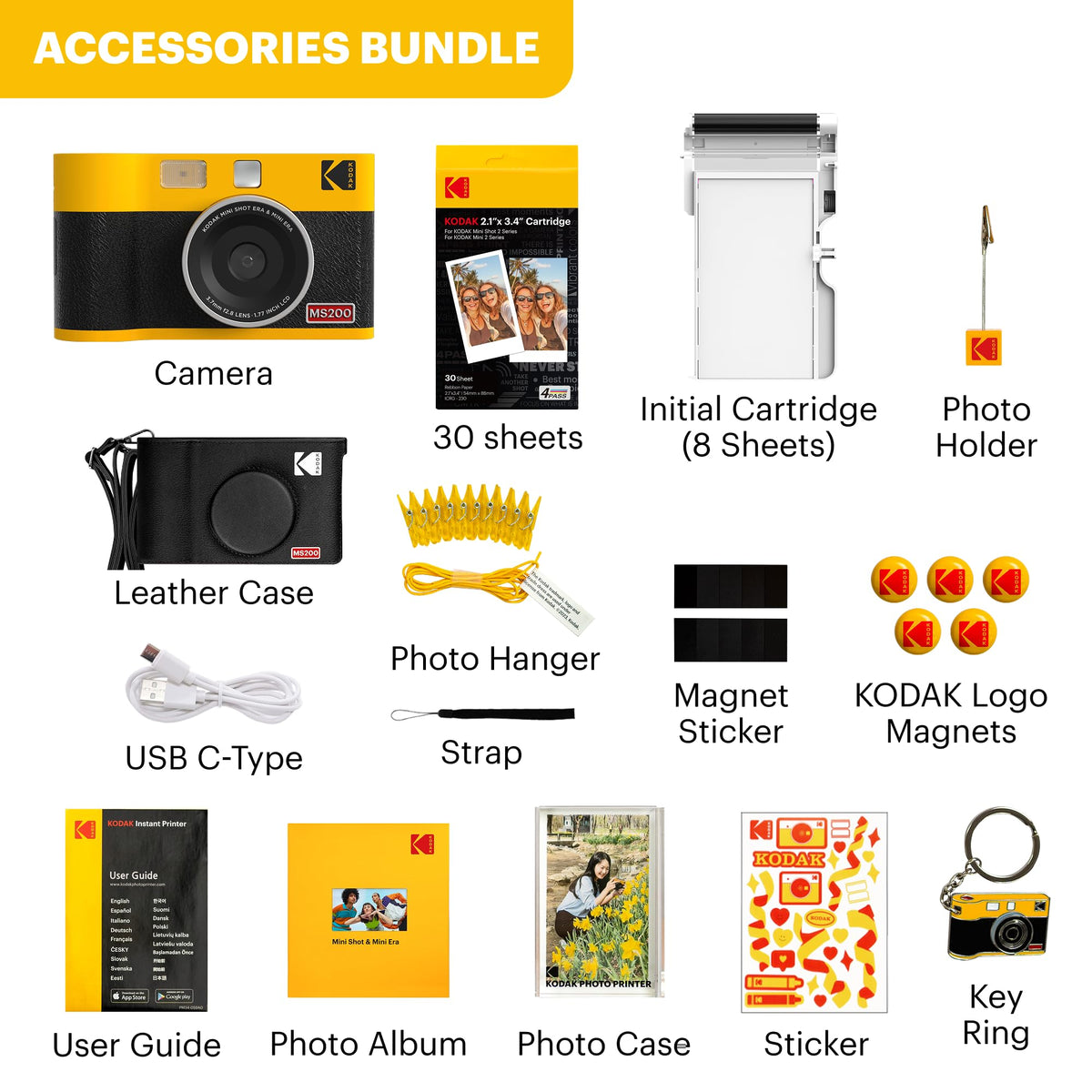 Close-up of Kodak Mini Shot 2 ERA dye‑sublimation print finish