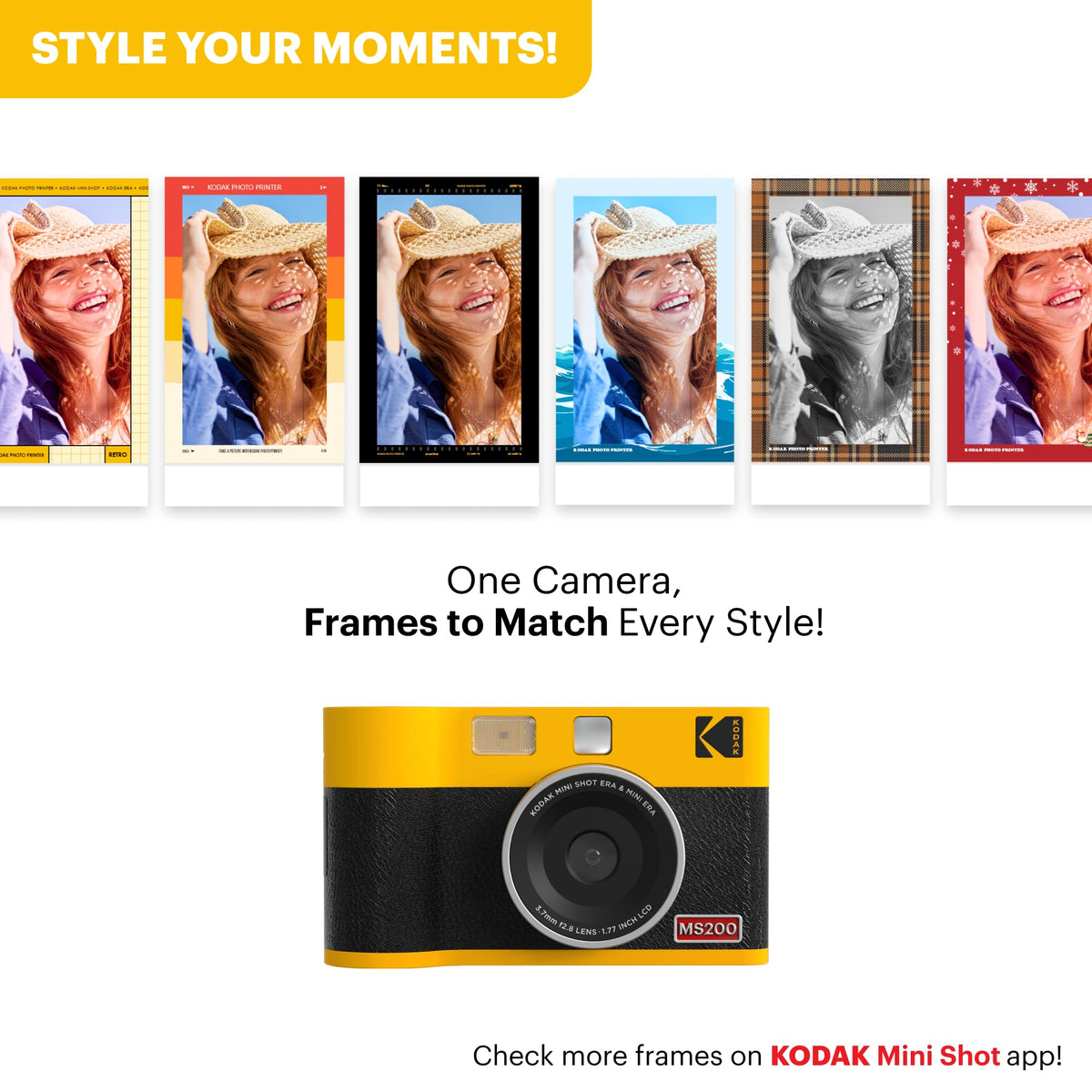 KODAK Mini Shot 2 ERA pocket-sized device for travel.