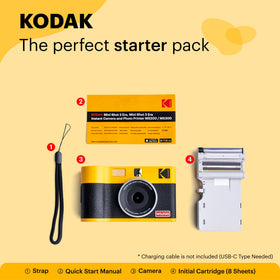 Kodak Mini Shot 2 ERA yellow print output close-up with vivid colors