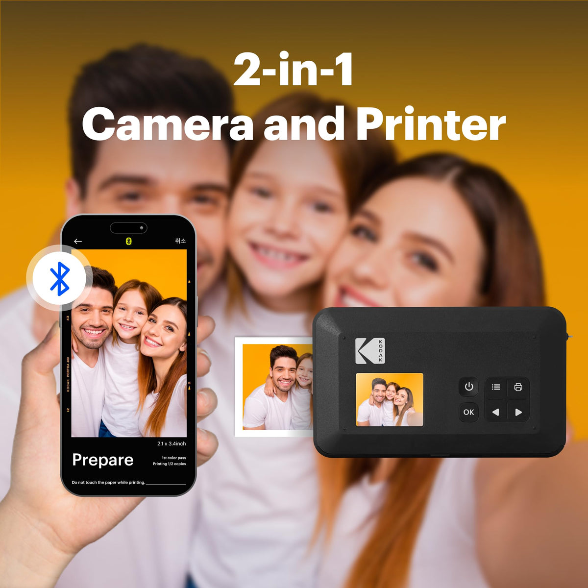 Kodak Mini Shot 2 Retro print-output photo showcases 2x3” print capability.