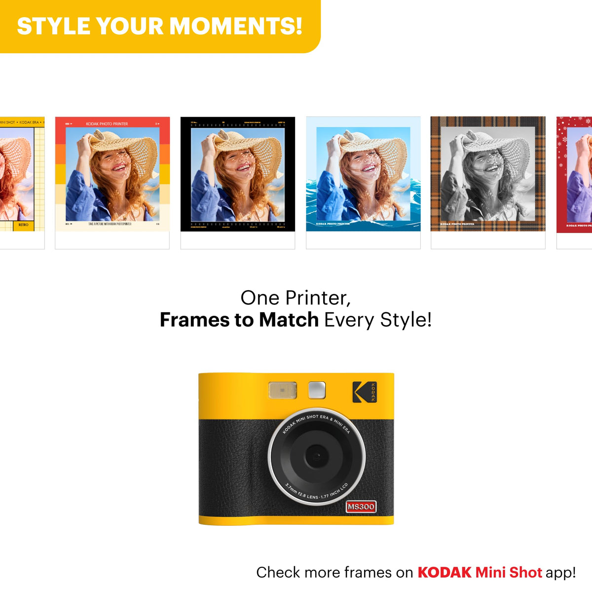 KODAK Mini Shot 3 ERA prints a photo in about 55 seconds