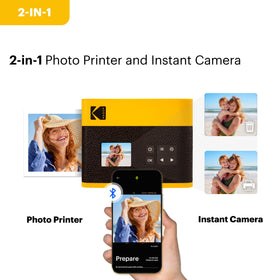 KODAK Mini Shot 3 ERA app on smartphone for printing via Bluetooth