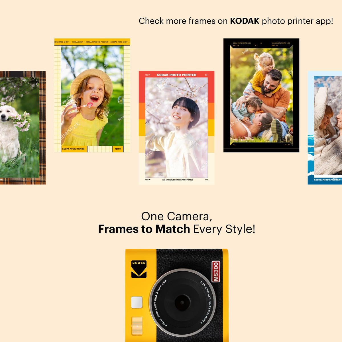 KODAK Mini Shot 3 ERA prints with vibrant colors and durability.