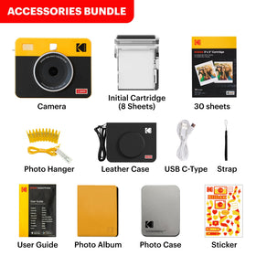 KODAK Mini Shot 3 Retro compact white body fits in hand.