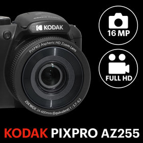 Kodak PIXPRO AZ255-BK 25x optical zoom for distant subjects