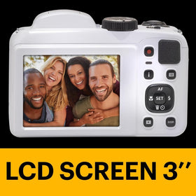 Kodak PIXPRO AZ255 Full HD video captures smooth memories during travel and events.