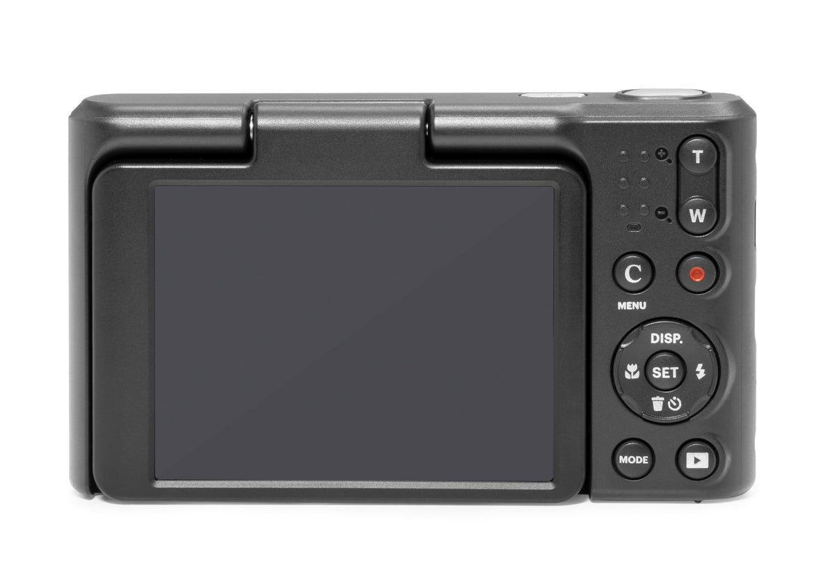 Kodak PIXPRO C1 flip-screen selfie demonstrates effortless self framing