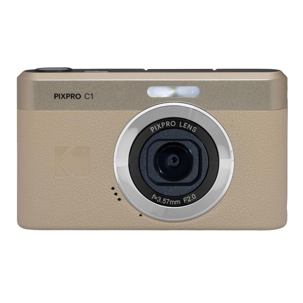 Kodak PIXPRO C1 front view showing pocketable design for everyday photography