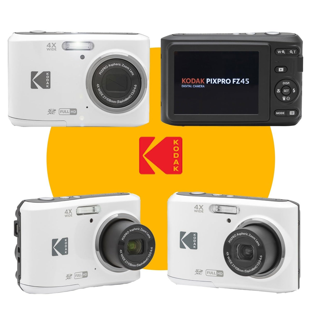 KODAK PIXPRO FZ45 32GB SD card, ample storage for moments.