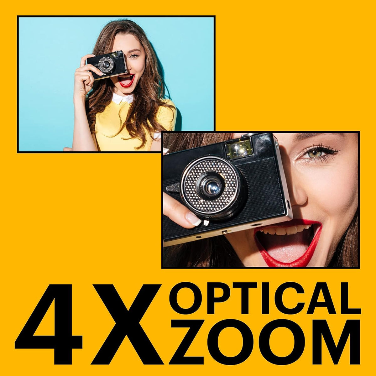 Kodak PIXPRO FZ45 4x optical zoom for flexible framing.