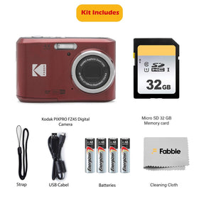 Kodak Pixpro FZ45 back view with grasp-friendly controls and LCD