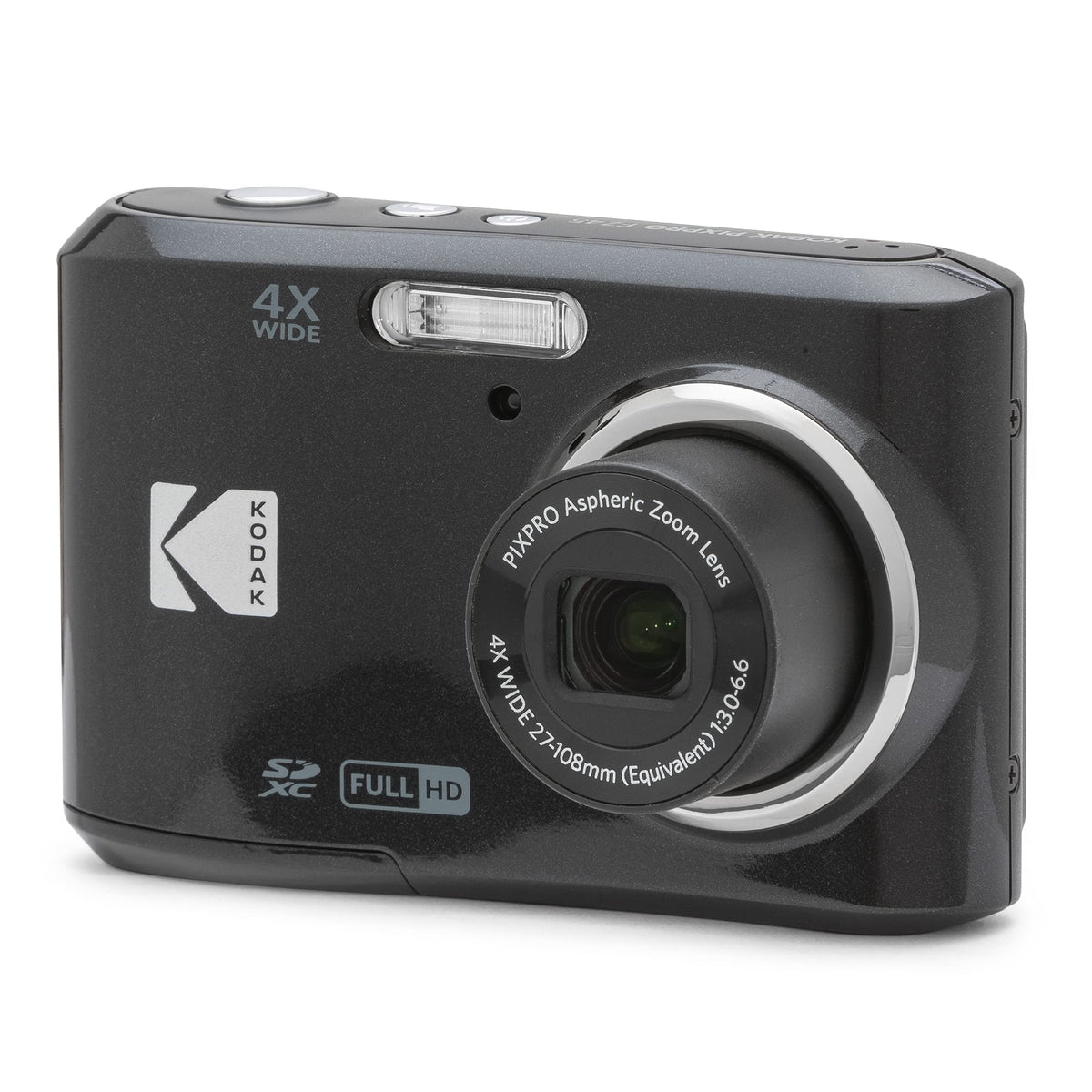 Kodak PIXPRO FZ45 front view reveals compact camera for everyday carry.