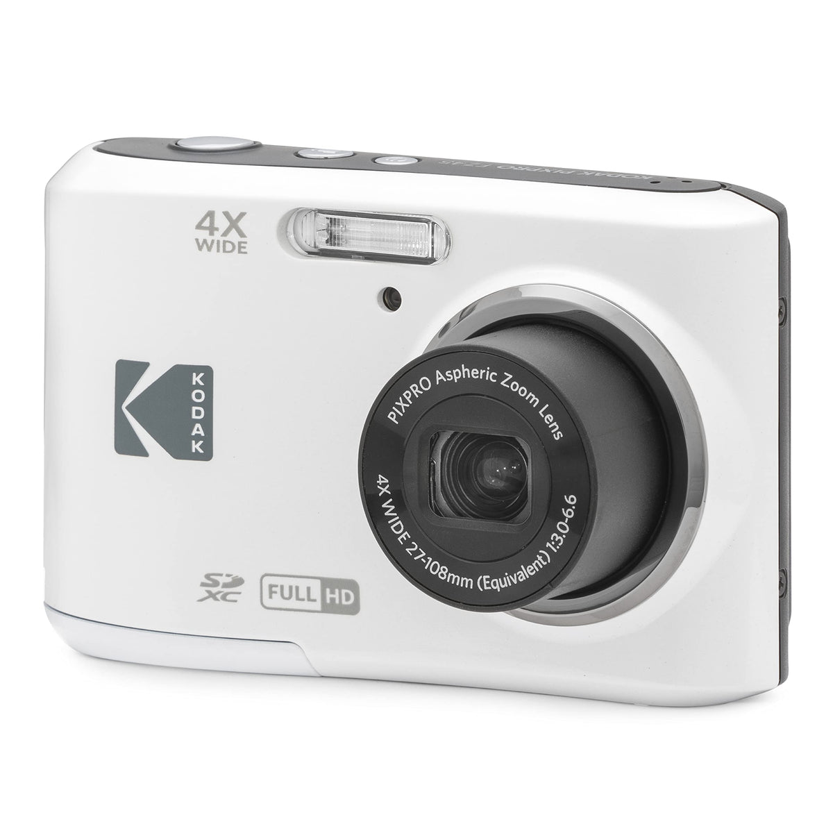 Kodak PIXPRO FZ45-WH 16MP sensor for crisp everyday photos