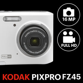 Kodak PIXPRO FZ45-WH 4x zoom for flexible indoor and outdoor framing