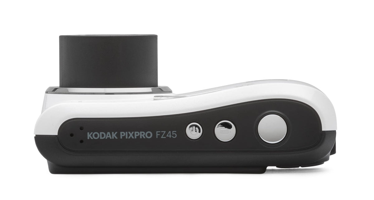 Kodak PIXPRO FZ45-WH compact body fits in a pocket for on-the-go use