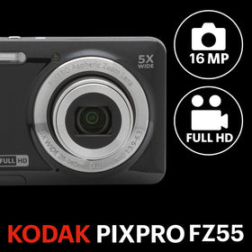 Kodak PIXPRO FZ55 28 mm wide angle lens ideal for landscapes and group photos.