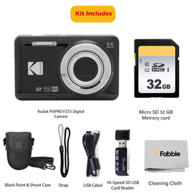 Kodak PIXPRO FZ55 with 5x zoom captures distant details.