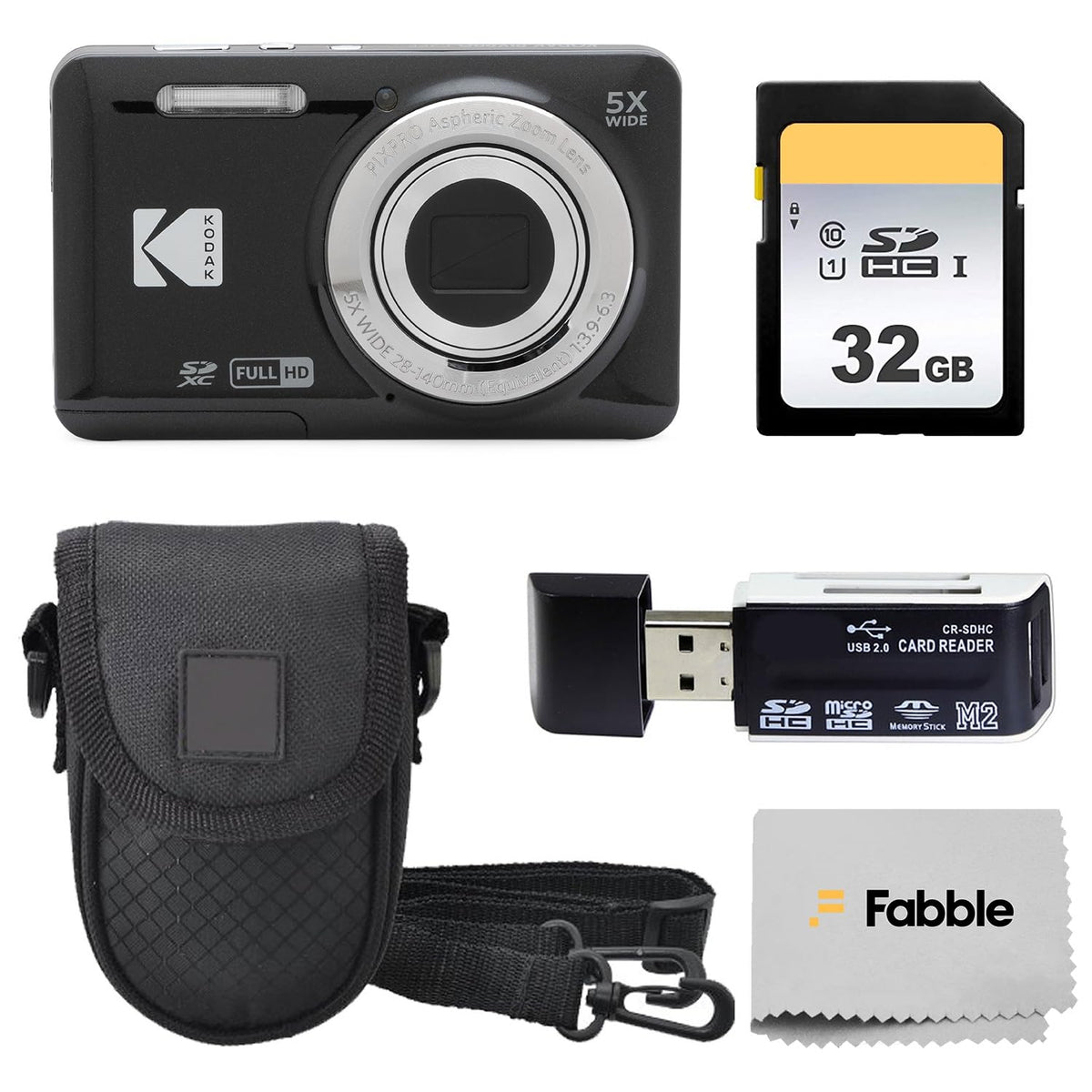 Kodak PIXPRO FZ55 front view, compact and easy to hold.