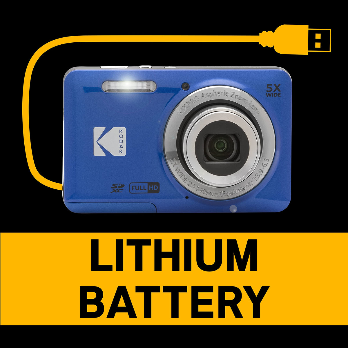 Kodak PIXPRO FZ55 in pocket portable design ideal for travel.
