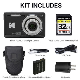 Kodak PIXPRO FZ55 with 5x optical zoom for closer action