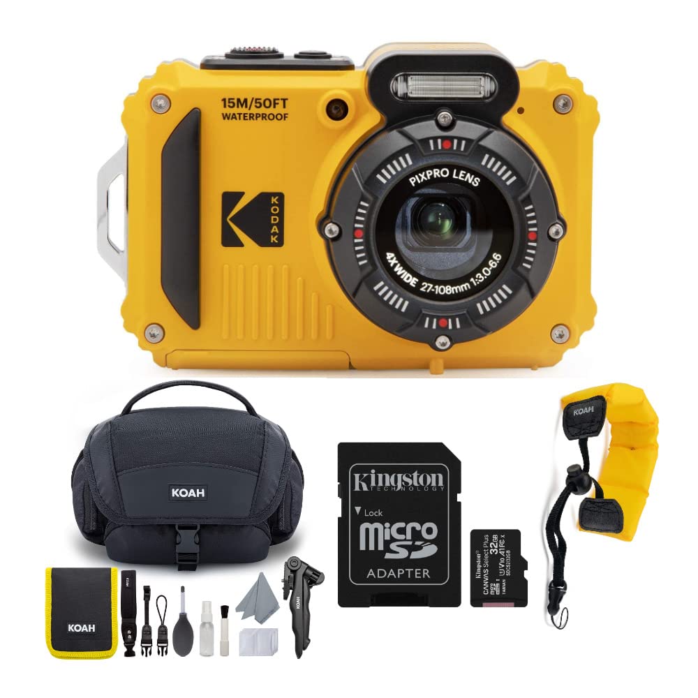 Kodak PIXPRO WPZ2 front view showing rugged grip for outdoor shoots