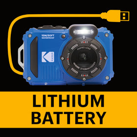 microSD compatibility enables compact, waterproof storage with the WPZ2.