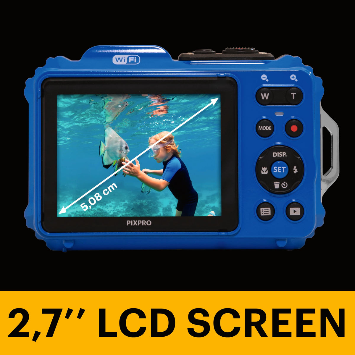 Compact WPZ2 fits in a wetsuit pocket for easy carry.