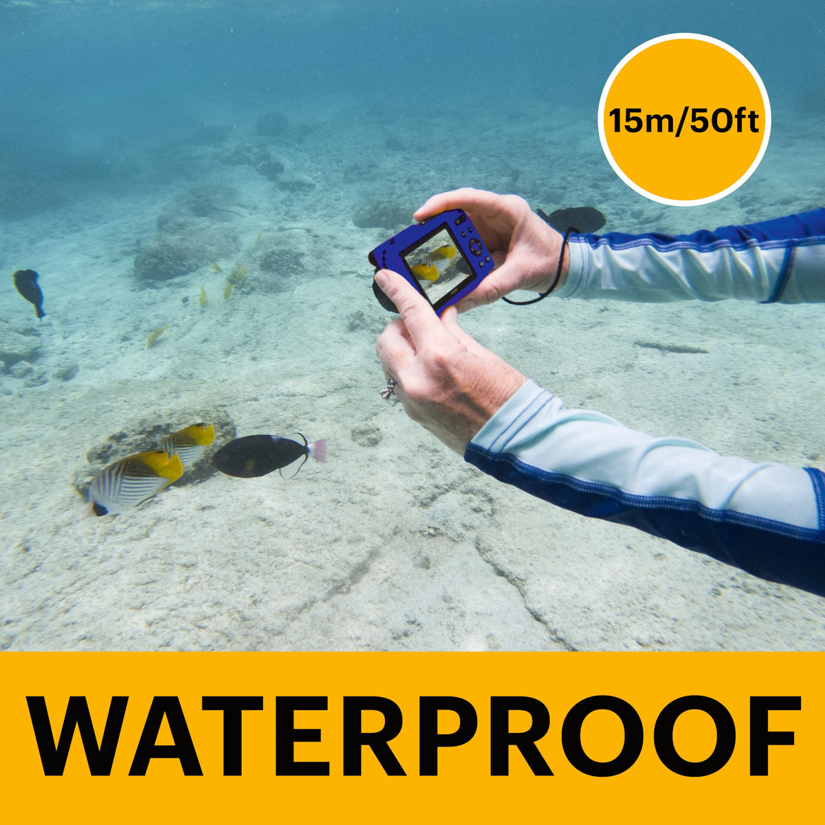 Built-in Wi‑Fi connects Kodak PIXPRO WPZ2 to phone for quick sharing.
