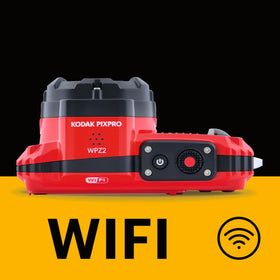 KODAK PIXPRO WPZ2 Wi-Fi enables instant sharing from any location.