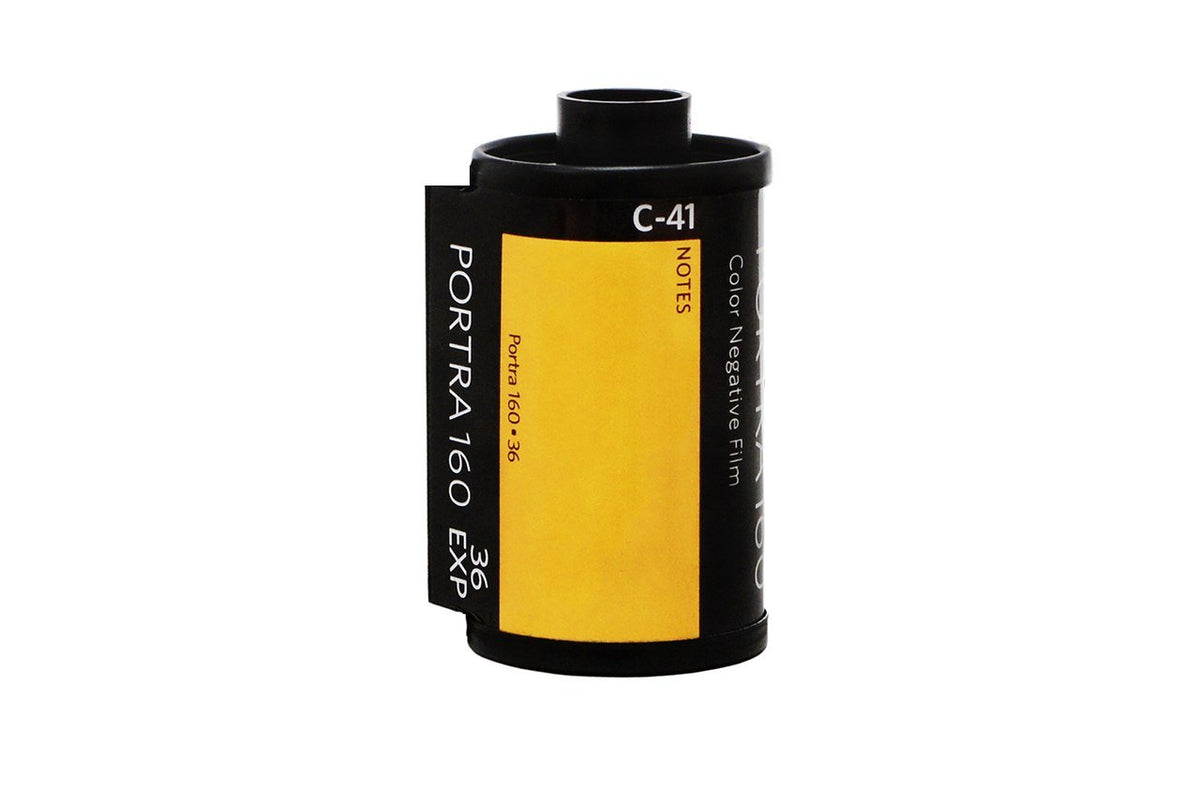 Kodak Portra 160 film box with vibrant skin tones for varied lighting