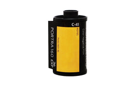 Kodak Portra 160 film box with vibrant skin tones for varied lighting
