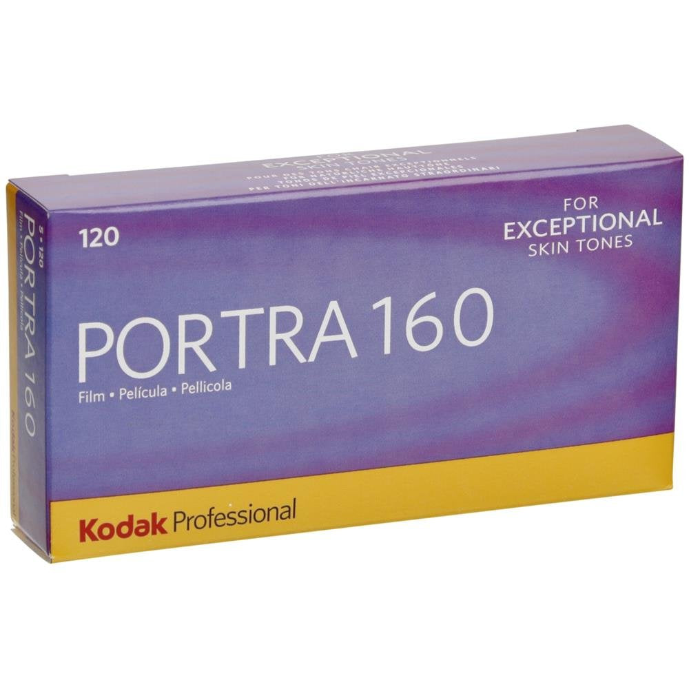 Kodak Portra 160 film showing natural skin tones and fine grain for portraits