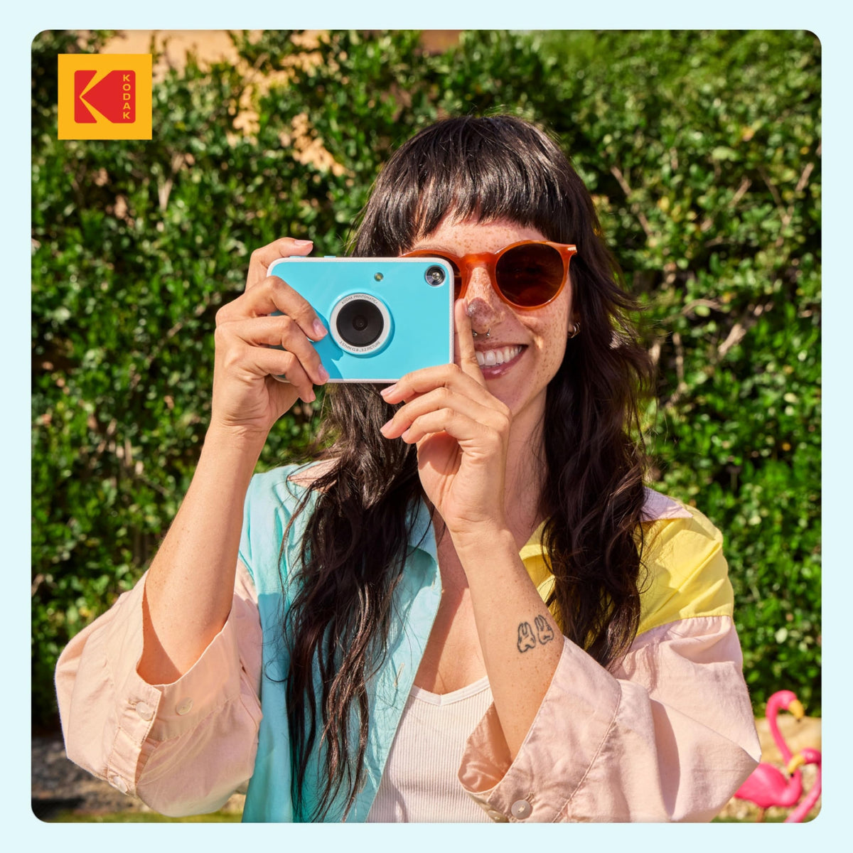 Kodak Printomatic bundle unboxing with case and paper.