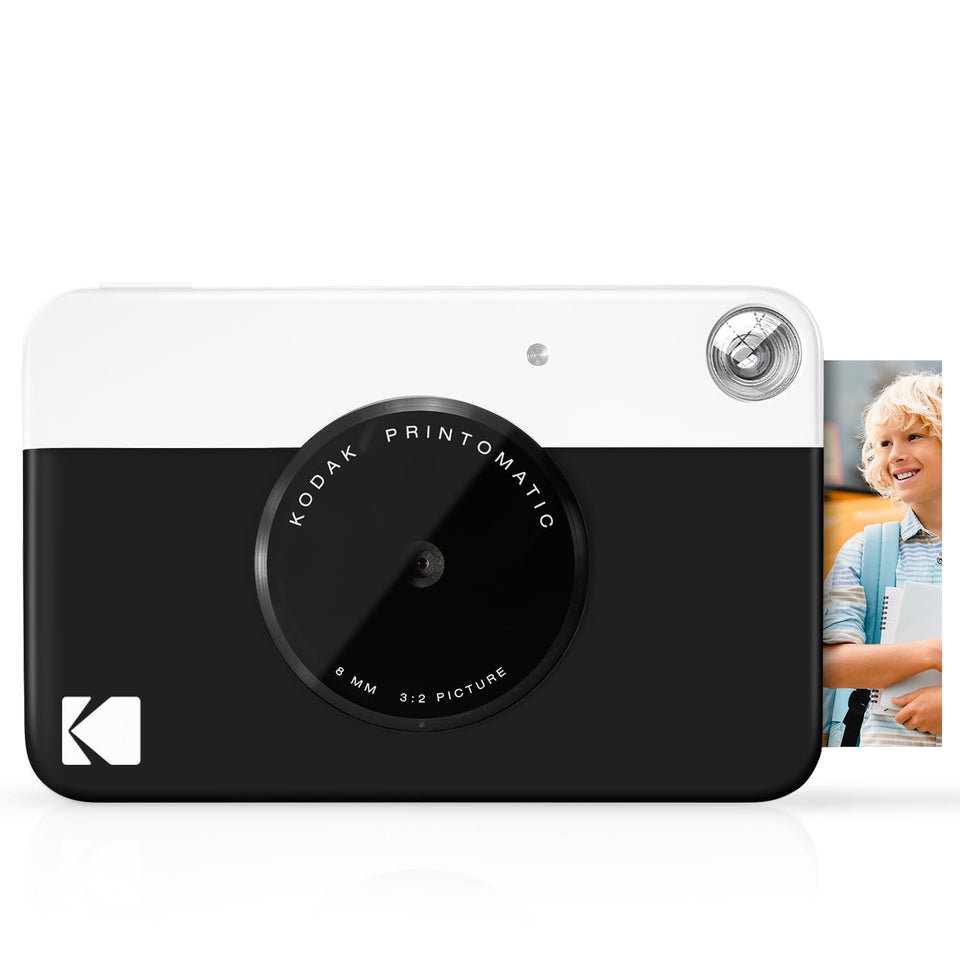 Kodak Printomatic front view showing instant 2x3 prints for on-the-go sharing