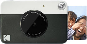 Kodak Printomatic side view highlighting compact, travel-friendly design.