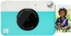 Kodak Printomatic camera side angle, portable and easy to carry on adventures
